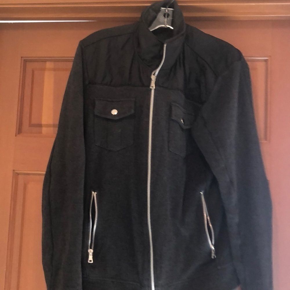 Inc black zip up jacket